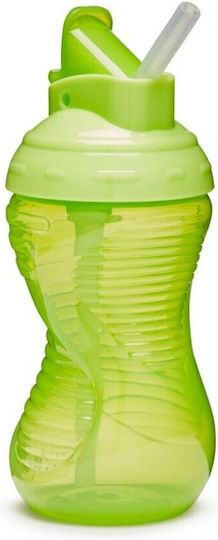 Munchkin Toddler Mighty Grip Flip Straw Cup Plastic Green 296ml 12m+