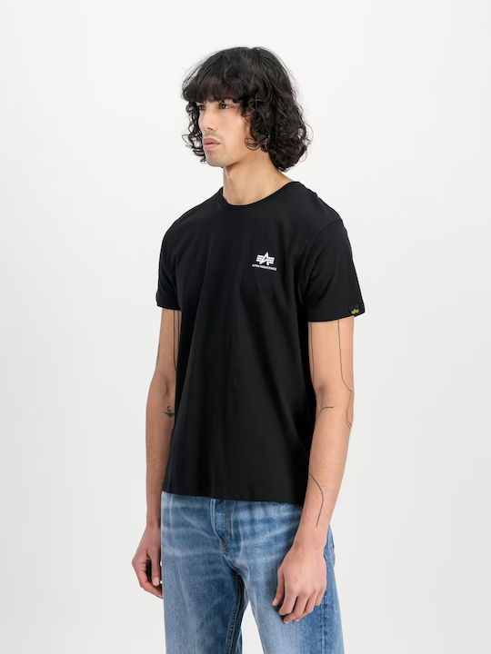 Alpha Industries Backprint Тениска Черен