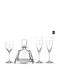 Capolavoro Wedding Carafe Set with Wine & Champagne Glasses made of Crystal 4pcs