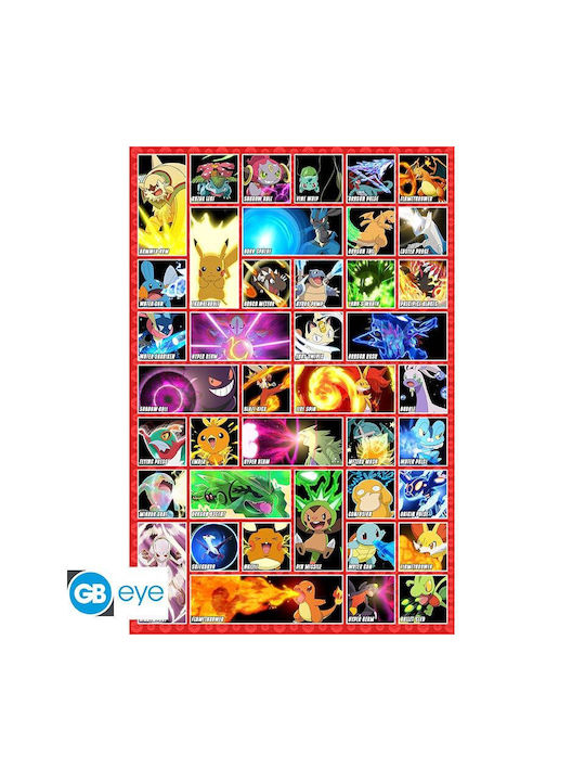 Pokemon Moves Poster 91.5x61 Cm Fan Shop Merchandise