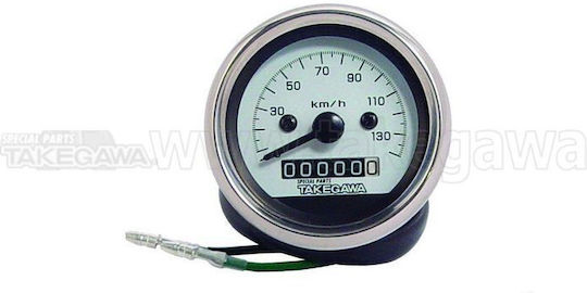 Motorrad-Tachometer Honda Monkey Takegawa 140km/h Weiße Platte