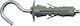 Sapiselco Plastic Screw Anchor 12x45mm Hook 1 Piece