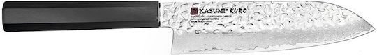 Kasumi Kuro Santoku Knife Made of Damascus Steel 16.5cm