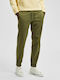 Hose Elastisch in Schlanker Passform Olive