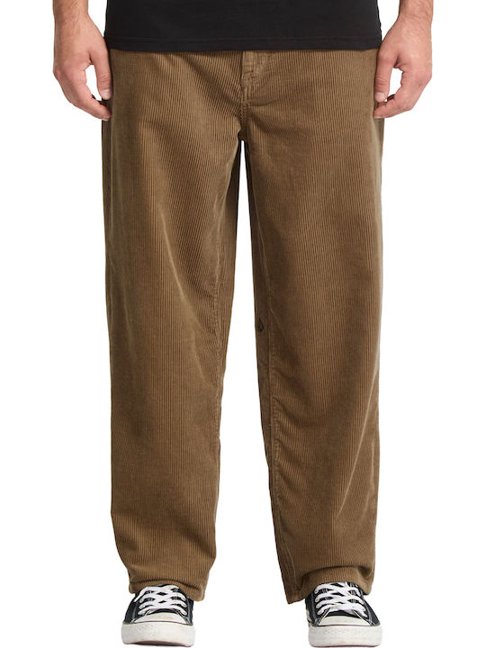 Volcom Billow Παντελόνι σε Tapered Γραμμή Καφέ