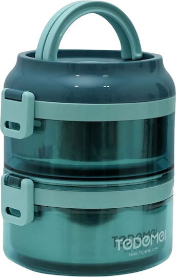 Uncle George Cutie pentru Mâncare Termos Inox Albastru 1600ml 1buc