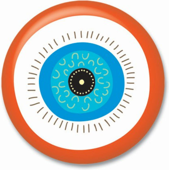 Magnet Decorative Thinkofme 3,8cm Talisman Ochi Portocaliu-Albastru S714