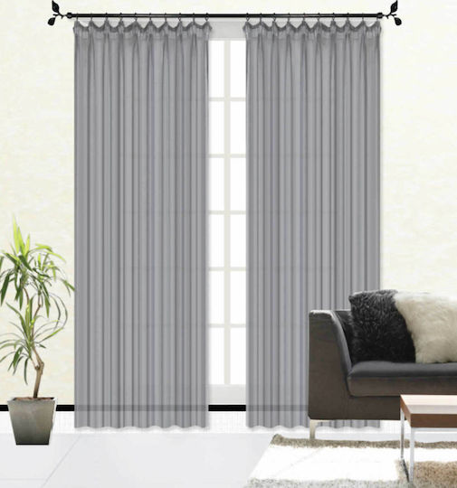 Import Hellas Vorhang mit Grommet Grau 270x270cm