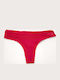 Women's String with Lace Burgundy