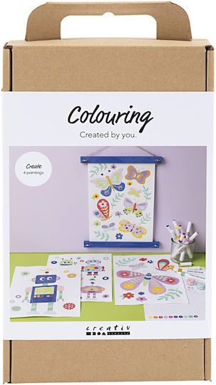 Creative Craft Kit Colouring Butterfly Robot Happy Colours 977812 Toys