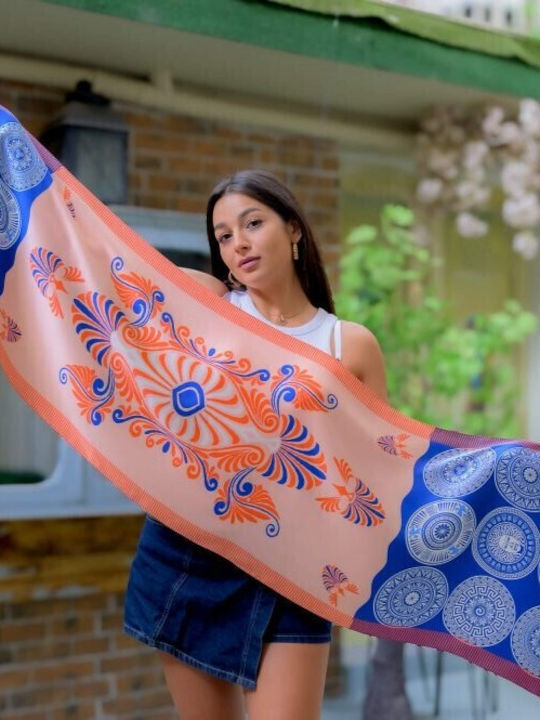Kalfas Luxury Silk Pure silk scarf Women's Scar...