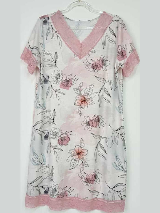 Fuanna Summer Women's Nightdress Graphite