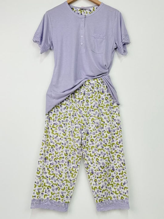 Cootaiya Summer Women's Pyjama Set Purple