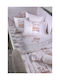 Down Town Home Baby Sheets Set Crib Cotton Satin White 125x175cm 3pcs
