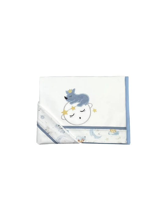 Baby Star Σετ με Λάστιχο Λευκό 110x150εκ.