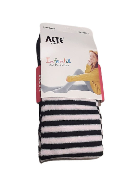 Kids Tights Warm Designs Black