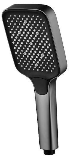Handheld Showerhead Abs 3 Functions Imex Portland Mdp021/bgm Black Gun Metal Pvd 12cm