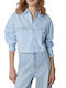 Langärmelig Damen Hemd Light Blue
