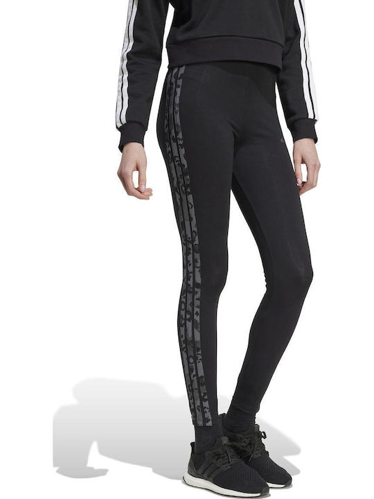 3 Stripes Instruire Colanti de femei Lung Colanti Negru