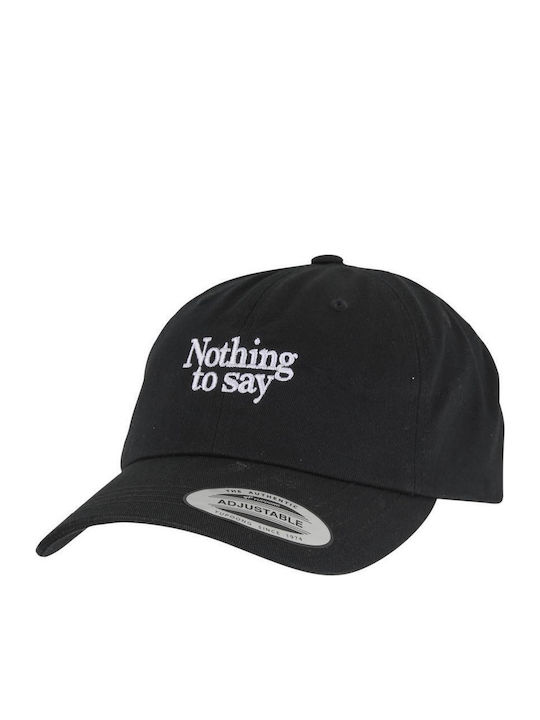 Mr.tee Nothing To Say Wooly Combed Cap Black Yes Ss25 Mt3942-00007
