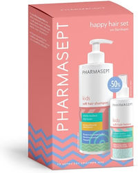 Pharmasept Happy Hair Комплект за Грижа Kids Soft Hair Шампоан, 400ml & Лосион за Разресване на Коса, 150ml