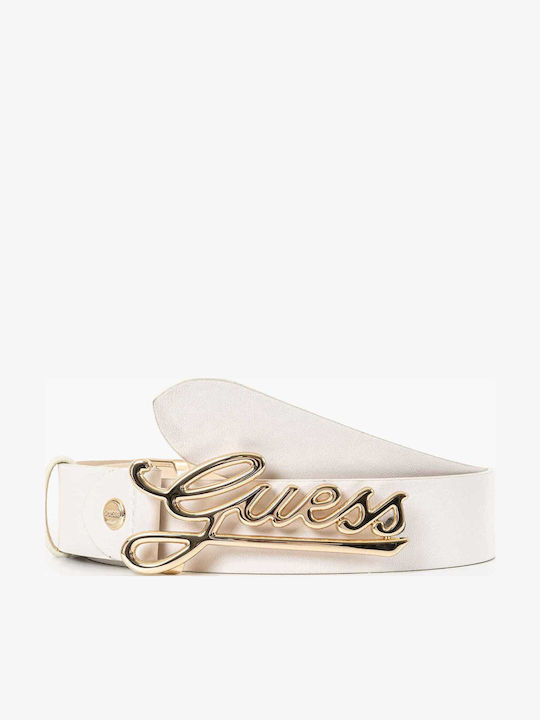 Guess Melisandra Γυναικεία Ζώνη Λευκή
