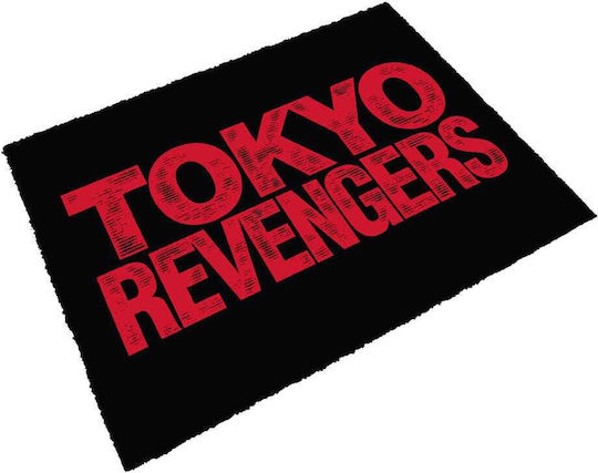 Tokyo Revengers Лого Черен Входен Килим 60x40
