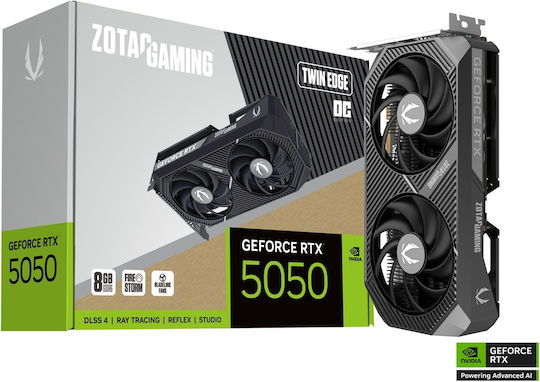 Zotac GeForce RTX 5050 8GB GDDR6 Twin Edge OC Κάρτα Γραφικών