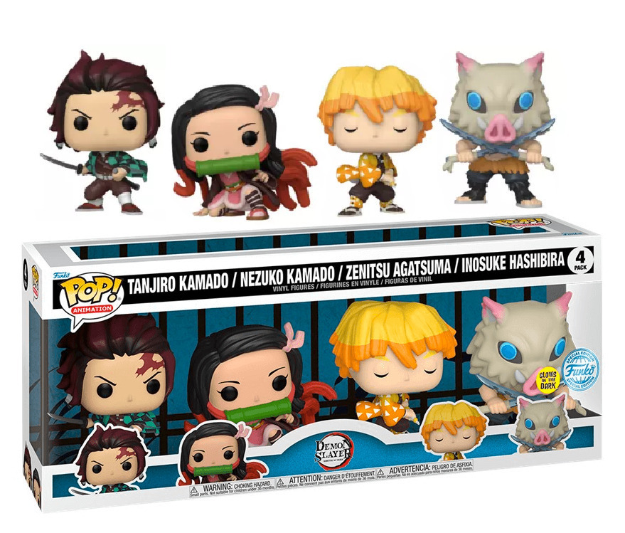 Demon Slayer Saison 1 4 Pack Funko Pop Gitd Special Edition Skroutz gr