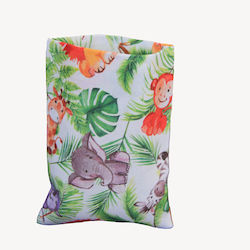 Set de 12 Săculețe pentru Mici Cadouri de Nuntă din Tesatură Jungle Verde 14×18