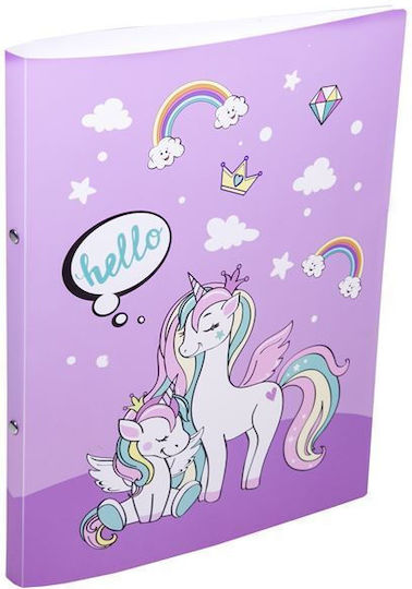 Oem Папка А4 2 пръстена Unicorn Family