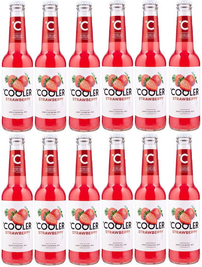 12 Bucăți Cooler Căpșuni 4% Alcool Conține Vodcă 3,3 Litri