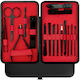 Manicure Set 16 Pieces Black-red