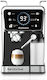 Rohnson Barista Dual Automatic Espresso Machine 1350W Pressure 20bar for Cappuccino Black