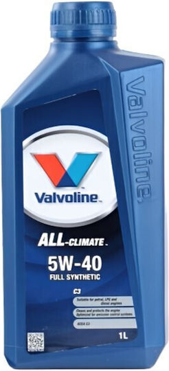 Valvoline All Climate Синтетичен Масло за Автомобили 5W-40 1лт