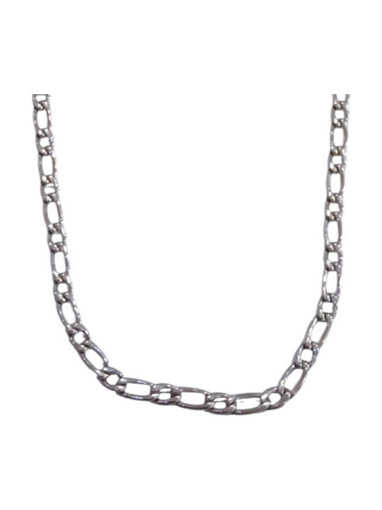 Kalliopi Silver Αλυσίδα Λαιμού από Ατσάλι