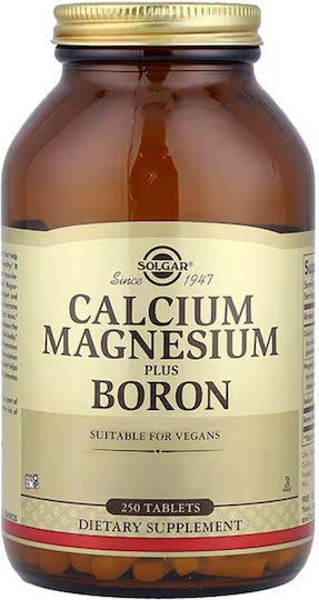 Solgar Calcium Magnesium Boron 250 ταμπλέτες