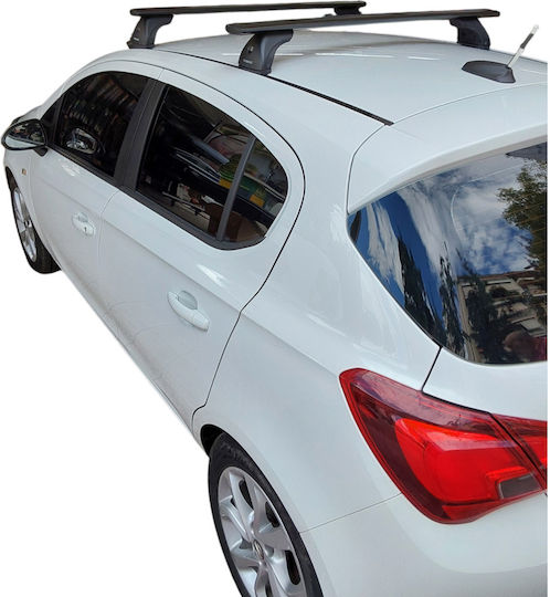Nordrive Kit Car Roof Bars Legs Nordrive Silenzio Aluminum Black Opel Corsa E 2014-2019 2 Pieces Mb.ocorsae.22