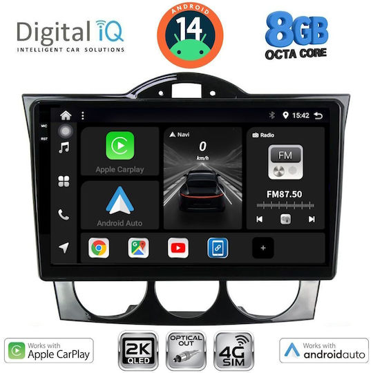 Digital IQ Car Audio System for Mazda RX-8 2001-2008 (Bluetooth/USB/WiFi/GPS/Apple-Carplay/Android-Auto) with Touch Screen 9"