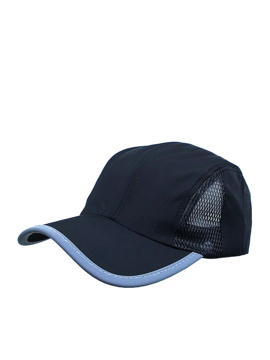 Καπέλο Τζόκεϊ Microfiber Fast Dry Ανδρικό Μαύρο Brims Trims