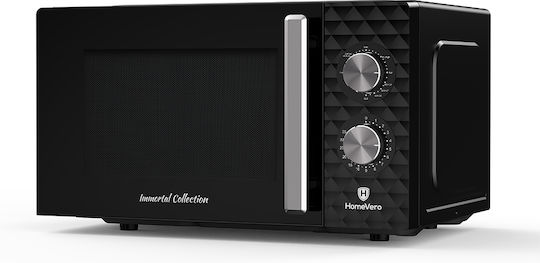 HomeVero Microwave Oven with Grill 20lt Black