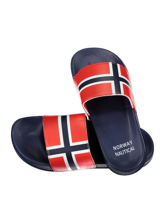 Scuola Nautica Italiana Blue Men's Flip Flops