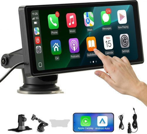 Stereofon Auto Vevor Radio Carplay Ecran Tactil 10 Apple Android Auto Bluetooth