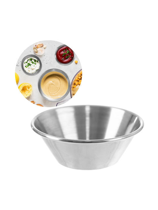 Orion Bol de Servire Rotund Inox Gri cu Diametru 6.5buc