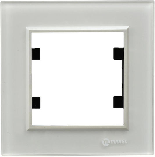 Karea Πλαισιο Μονο Μεγαλο Ακρυλικο Λευκο Makel 2-m80155701