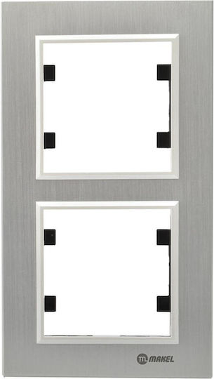 Karea Wechselrahmen 2-fach Vertikal Aluminium Natur Makel 2-m63142707