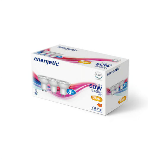 Energetic LED Bulb 4.8W for Socket GU10 and Shape MR16 Warm White 345lm