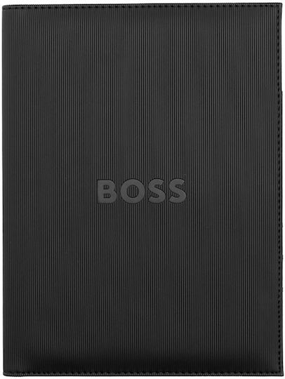 Hugo Boss Ντοσιε Συνeδριων A5 Rive Folder Μαυρo