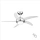 Lineme Maya Ceiling Fan 110cm with Light Fixture Silver