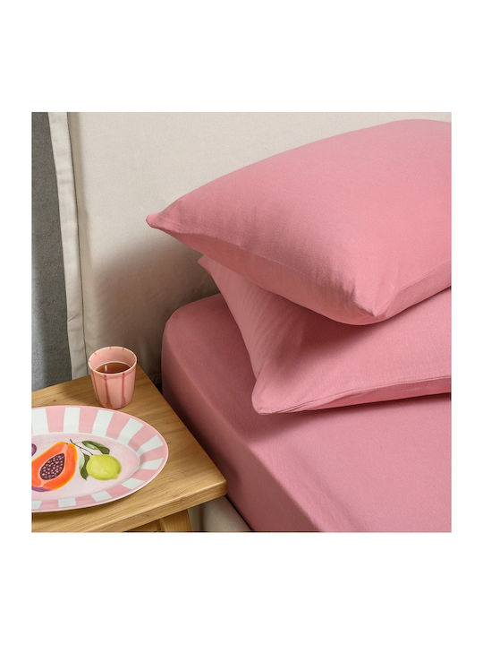 Melinen Сет Чаршафи с 2 Калъфки King Size с Лас...